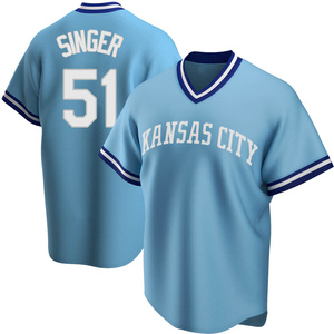 Top-selling Item] Brady Singer 51 Kansas City Royals Light Blue Alternate  3D Unisex Jersey